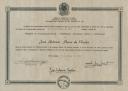 Diploma de graduação de José Antonio Meira da Rocha - anverso